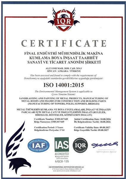 ISO 14001:2015 — Çevre Yönetim Sistemi belge taraması